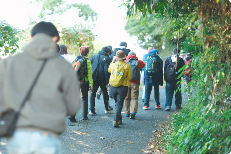 コースに行き、歩いてみる